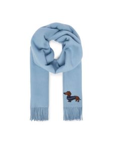 Weekend Max Mara Szalik Fascia 2615541034 Błękitny. Niebieskie rękawiczki Weekend Max Mara, bez wzorów, z wełny. Za 909,99 zł.