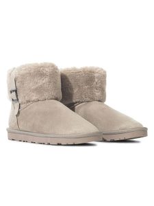 ISLAND BOOT Botki zimowe "Valley" w kolorze beżowym rozmiar: 38. Brązowe botki Island Boot, na zimę, bez wzorów, bez obcasa, bez zapięcia. Za 136,13 zł.