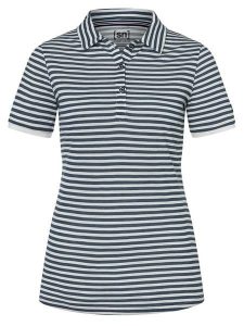 Super.natural Koszulka polo w kolorze granatowo-białym rozmiar: S. Białe bluzki super.natural, s, bez wzorów, z wełny, bez kołnierzyka, bez ramiączek. Za 152,99 zł.