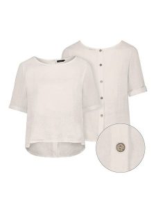 Eight2Nine Bluzka w kolorze beżowym rozmiar: L/XL. Brązowe bluzki Eight2Nine, l, bez wzorów, bez kołnierzyka, bez ramiączek. Za 127,35 zł.