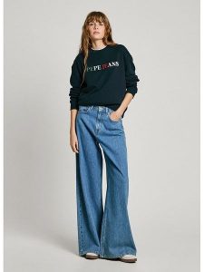 Pepe Jeans Bluza "Regan" w kolorze granatowym rozmiar: M. Niebieskie bluzy Pepe Jeans, m, bez wzorów, z jeansu, bez kaptura. Za 215,21 zł.