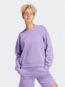 Adidas Bluza ALL SZN Fleece Sweatshirt IC6450 Fioletowy Loose Fit. Fioletowe bluzy ADIDAS, xs, bez wzorów, z bawełny, bez kaptura. Za 279,99 zł.