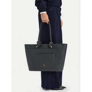 Torebka Beverly Hills Polo Club. Szare shopper bag Beverly Hills Polo Club, bez wzorów, bez dodatków. Za 299,99 zł.