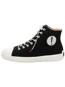 Think! Skórzane sneakersy w kolorze czarnym rozmiar: 43. Czarne trampki Think, bez wzorów, bez zapięcia. Za 311,85 zł.