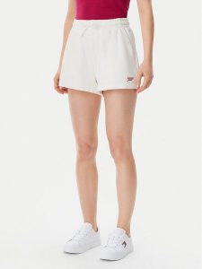 Tommy Jeans Szorty sportowe Script DW0DW20353 Écru Regular Fit. Spodenki sportowe Tommy Jeans, m, bez wzorów, z bawełny. Za 179,99 zł.