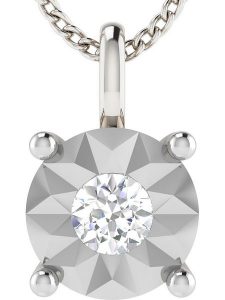 Vittoria Jewels Złota zawieszka z diamentem rozmiar: onesize. Szare zawieszki Vittoria Jewels, z diamentem, srebrne. Za 543,99 zł.