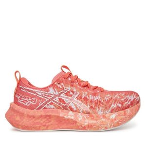 Buty do biegania Asics. Pomarańczowe buty sportowe ASICS, bez wzorów, bez zapięcia, do biegania. Za 429,99 zł.
