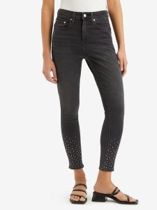Levi's Dżinsy "721" - Skinny fit - w kolorze antracytowym rozmiar: W27/L32. Czarne jeansy Levi's®, z aplikacjami, z podwyższonym stanem. Za 148,61 zł.