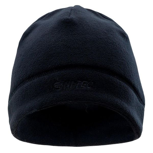 Czapka Unisex Dla Dorosłych Logo Hafni. Czarne czapki Hi-tec, bez wzorów, z materiału. Za 57,99 zł.