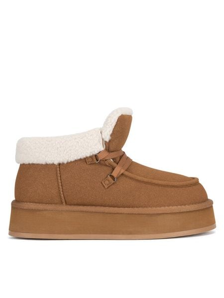 Jenny Fairy Śniegowce BJL20335-3 Brązowy. Brązowe buty zimowe Jenny Fairy, ze skóry, bez obcasa, bez zapięcia. Za 189,99 zł.