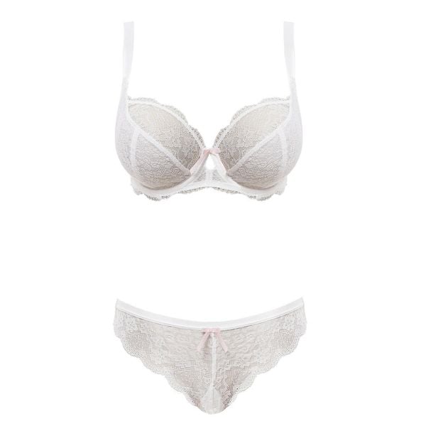 Stringi damskie Freya Fancies. Białe stringi FREYA ACTIVE, bez wzorów, z koronki. Za 171,50 zł.