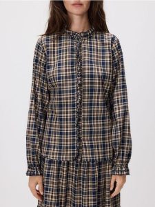 Koszula w kratę - wielobarwny. Koszule Reserved, l, bez wzorów, z tkaniny, bez kołnierzyka, bez ramiączek. Za 139,99 zł.