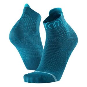 Skarpety do biegania dla kobiety Sidas Run Anatomic Ankle Lady wysokosc kostki. Niebieskie skarpetki SIDAS, bez wzorów, z elastanu. Za 79,00 zł.