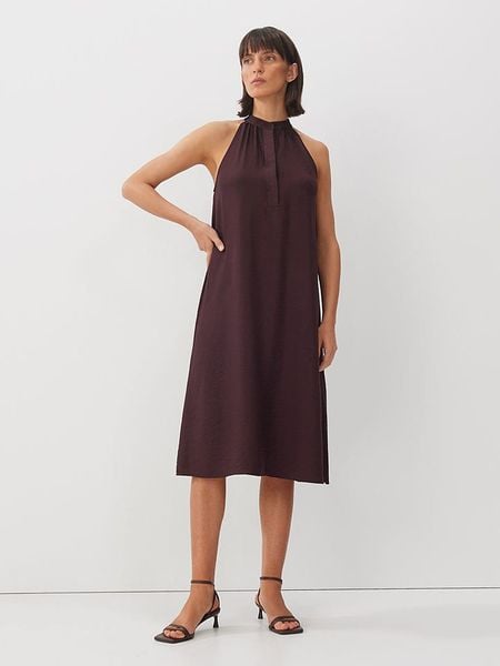 Someday Sukienka w kolorze brązowym rozmiar: 42. Brązowe sukienki someday., bez wzorów, bez kołnierzyka, bez ramiączek, midi. Za 171,68 zł.