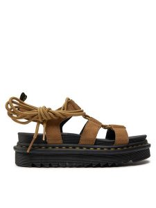 Dr. Martens Sandały Nartilla 31738439 Brązowy. Brązowe sandały Dr. Martens, bez wzorów, ze skóry, bez obcasa, na płaskiej podeszwie, bez zapięcia. Za 429,99 zł.