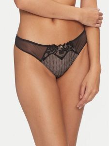 Chantelle Stringi Cabaret Sauvage C13YG0 Czarny. Czarne stringi Chantelle, bez wzorów, z syntetyku. Za 129,99 zł.