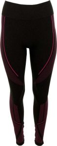 Damskie legginsy kompresyjne Athl. dpt Elisabeth A7250 - czarne. Czarne legginsy Erima, bez wzorów, z elastanu, z podwyższonym stanem, długie. Za 153,99 zł.