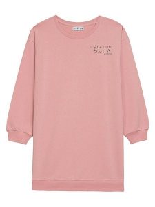 Danamade Sukienka "Delena" w kolorze jasnoróżowym rozmiar: XL. Różowe sukienki Danamade, na co dzień, xl, bez wzorów, z bawełny, bez kołnierzyka, bez ramiączek, mini, proste. Za 115,24 zł.