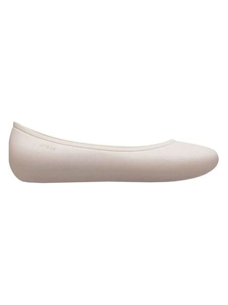 Crocs Baleriny "Brooklyn" w kolorze kremowym rozmiar: 37/38. Brązowe balerinki Crocs, bez wzorów, bez obcasa, bez zapięcia. Za 164,95 zł.