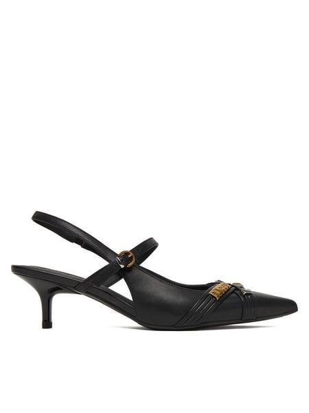 PINKO Czółenka Gloria 18 SD0489 P003 Czarny. Czarne czółenka Pinko, bez wzorów, ze skóry, bez obcasa, bez zapięcia. Za 790,99 zł.