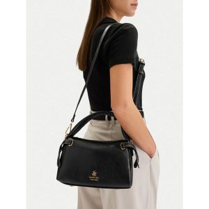 Torebka Beverly Hills Polo Club. Czarne kuferki Beverly Hills Polo Club, bez wzorów, bez dodatków. Za 209,99 zł.