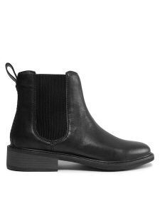 Clarks Sztyblety Cologne Arlo 2 261747674 Czarny. Czarne botki Clarks, bez wzorów, ze skóry, bez obcasa, na płaskiej podeszwie, bez zapięcia. Za 499,99 zł.