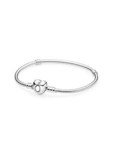 Pandora Srebrna bransoletka rozmiar: 17 cm. Szare bransoletki Pandora, srebrne. Za 230,95 zł.
