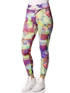 Reebok Legginsy funkcyjne z kolorowym wzorem rozmiar: L. Legginsy Reebok, z aplikacjami, z materiału. Za 150,95 zł.