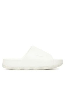 Nike Klapki Calm Slide DX4816 100 Biały. Białe klapki Nike, bez wzorów, z tworzywa sztucznego, bez obcasa. Za 219,99 zł.