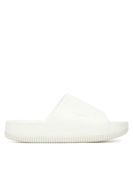 Nike Klapki Calm Slide DX4816 100 Biały. Białe klapki Nike, bez wzorów, z syntetyku, bez obcasa. Za 219,99 zł.