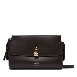 Torebka Armani Exchange. Brązowe torebki klasyczne Armani Exchange, bez wzorów, bez dodatków. Za 614,99 zł.