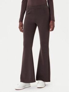 ONLY Legginsy Scarlet 15357949 Brązowy Flared Fit. Brązowe legginsy ONLY, bez wzorów, z syntetyku. Za 129,99 zł.