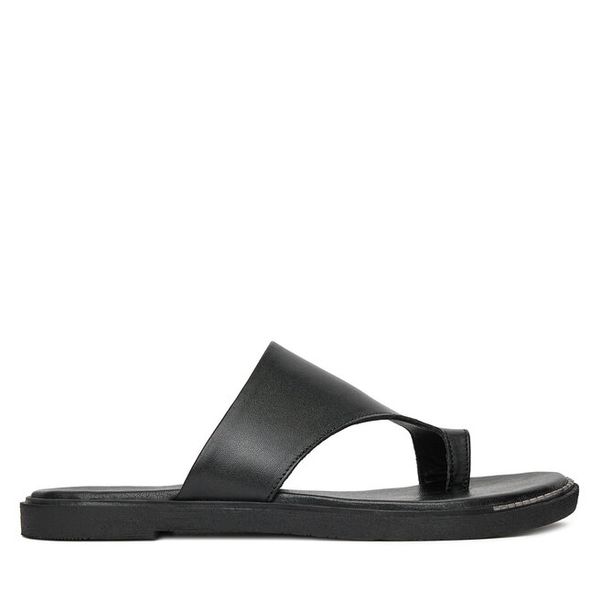 Japonki Lasocki. Czarne klapki Lasocki, bez wzorów, bez obcasa. Za 169,99 zł.