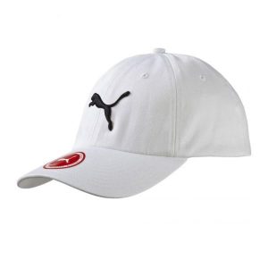 Czapka Z Daszkiem Dla Dorosłych Unisex Big Cat. Białe czapki Puma, bez wzorów. Za 65,99 zł.