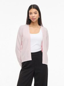 Vila Kardigan "Viril" w kolorze jasnoróżowym rozmiar: XL. Różowe kardigany Vila, z włókna. Za 70,41 zł.