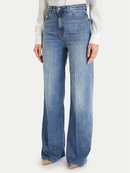 ViCOLO Jeansy DF5065 Niebieski Wide Leg. Niebieskie jeansy ViCOLO, bez wzorów, z bawełny. Za 579,99 zł.