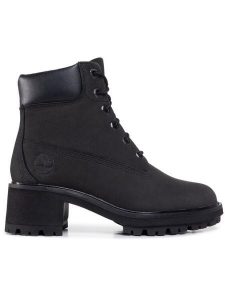 Timberland Trapery Kinsley TB0A25C4001 Czarny. Czarne buty zimowe Timberland, z nubiku, bez obcasa, bez zapięcia. Za 539,99 zł.