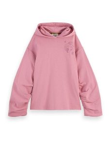 Scotch & Soda Bluza w kolorze jasnoróżowym rozmiar: S. Różowe bluzy Scotch & Soda, s, bez wzorów, z bawełny, z kapturem. Za 206,42 zł.