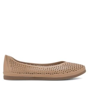Baleriny Lasocki. Brązowe balerinki Lasocki, bez wzorów, bez obcasa, bez zapięcia. Za 109,99 zł.