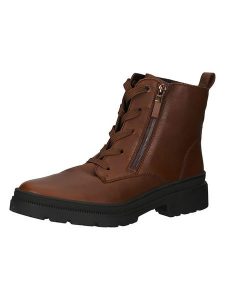 Ara Shoes Skórzane botki w kolorze brązowym rozmiar: 41. Brązowe botki Ara Shoes, bez wzorów, z materiału, bez obcasa, bez zapięcia. Za 212,80 zł.