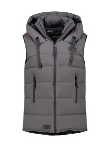 Canadian Peak Kamizelka pikowana "Dolbeak" w kolorze szarym rozmiar: XXL. Szare kamizelki Canadian Peak, xxl, bez wzorów, bez kołnierzyka, bez ramiączek, bez kaptura. Za 184,02 zł.