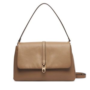 Torebka Tommy Hilfiger. Brązowe torebki klasyczne TOMMY HILFIGER, bez wzorów, bez dodatków. Za 699,99 zł.