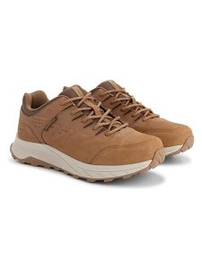 TRAVELIN' Skórzane buty turystyczne "Stege" w kolorze jasnobrązowym rozmiar: 39. Brązowe buty trekkingowe Travelin', z materiału, bez zapięcia. Za 430,45 zł.