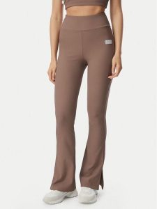 EA7 Emporio Armani Legginsy 7W001338 AF15721 U6041 Brązowy Slim Fit. Brązowe legginsy EA7 Emporio Armani, bez wzorów, z syntetyku. Za 359,99 zł.