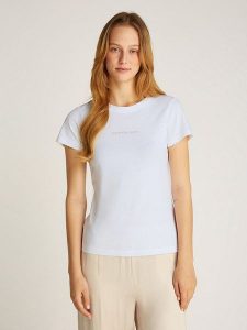 CALVIN KLEIN JEANS Koszulka w kolorze białym rozmiar: 3XL. Białe bluzki Calvin Klein Jeans, xl, bez wzorów, z bawełny, bez kołnierzyka, bez ramiączek. Za 87,81 zł.