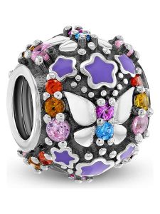 CHARM'S Srebrny charms z cyrkoniami rozmiar: onesize. Szare zawieszki CHARM'S, z cyrkonią, srebrne. Za 174,43 zł.