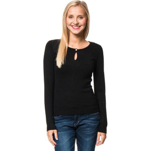 Sweter w kolorze czarnym. Czarne swetry klasyczne marki William de Faye, z kaszmiru, z okrągłym kołnierzem. W wyprzedaży za 136,95 zł.