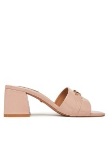 Nine West Klapki R25SS04465 Różowy. Czerwone klapki Nine West, bez wzorów, z materiału, bez obcasa. Za 249,99 zł.