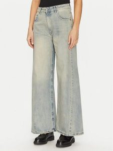 ViCOLO Jeansy DD5122 Niebieski Wide Leg. Niebieskie jeansy ViCOLO, bez wzorów, z bawełny. Za 309,99 zł.