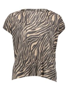 JDY Koszulka w kolorze beżowo-szarym rozmiar: L. Brązowe bluzki JDY, l, bez wzorów, bez kołnierzyka, bez ramiączek. Za 41,49 zł.